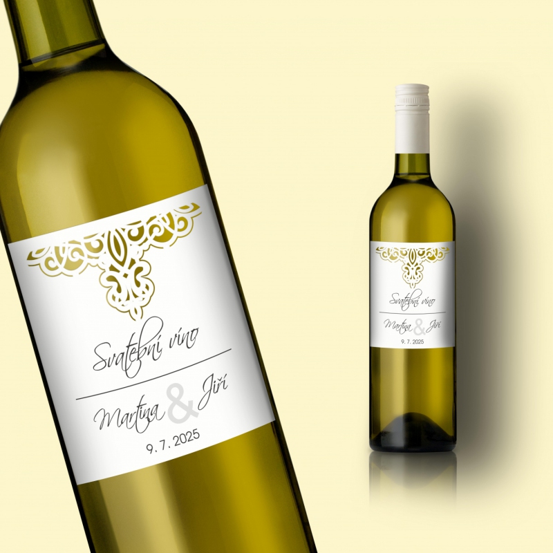 Svatební etiketa na víno L2240v