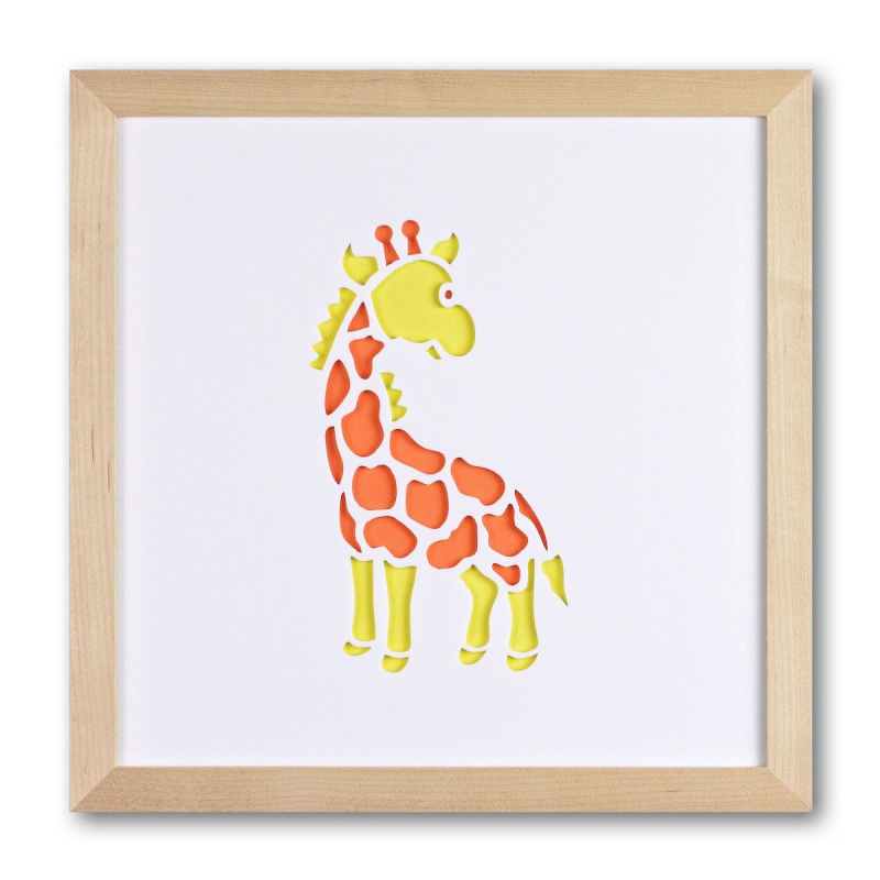 Nástěnná dekorace Žirafa