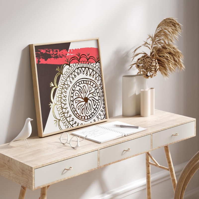 Abstraktní Umění 8 3D Zlatý Plakát