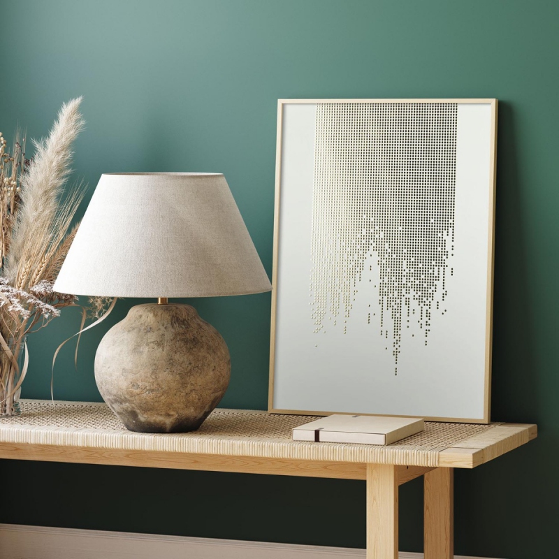 Zlatý déšť 3D Zlatý Plakát