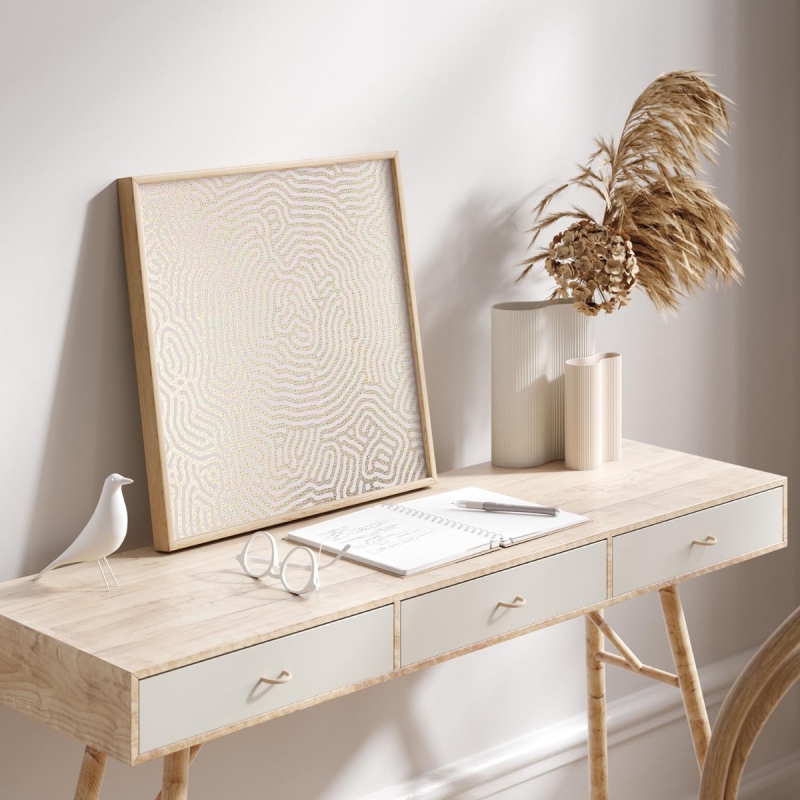 Abstraktní vzor 3D Zlatý Plakát