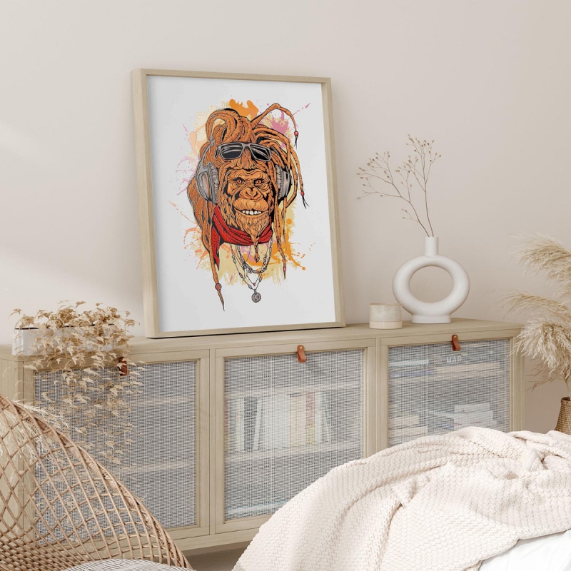 DJ rasta mokey 3D Plakát