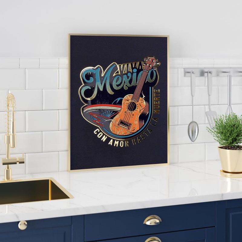 Viva Mexico 3D Zlatý Plakát