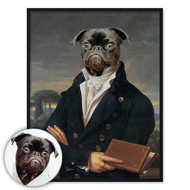 Portrét mazlíčka Aristokrat