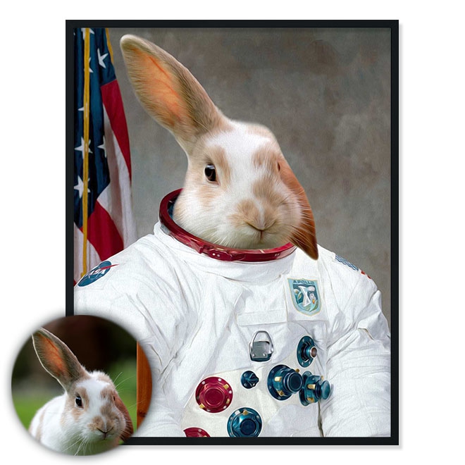 Portrét mazlíčka Astronaut