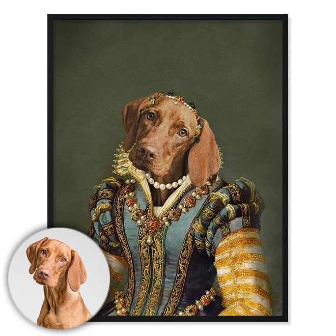 Portrét mazlíčka Brigitte