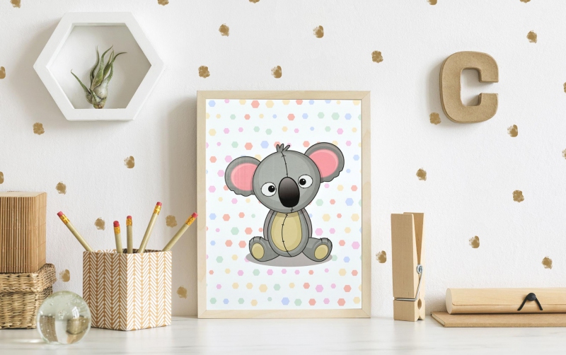 Sedící Koala 3D Obraz