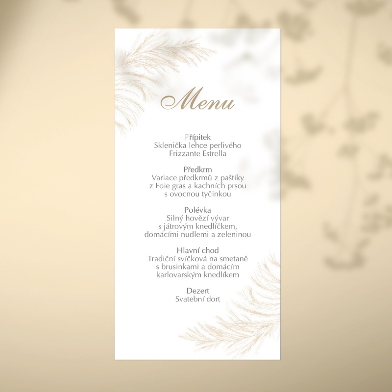 Svatební menu KL1846m