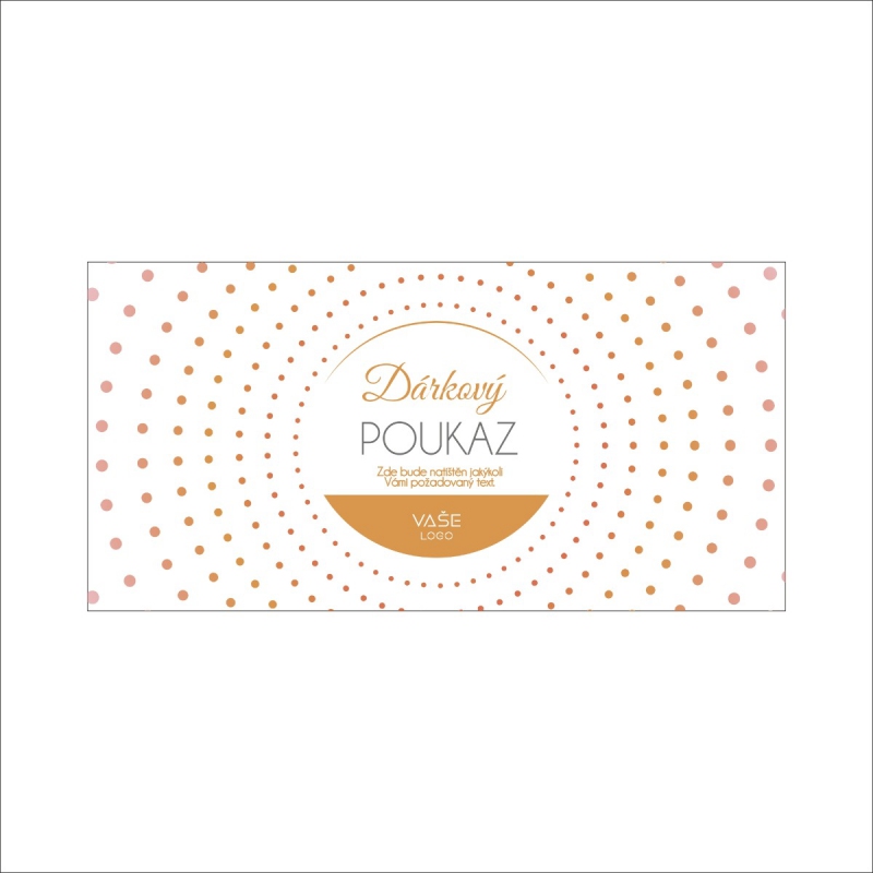 Dárkový poukaz s 3D metalickými fóliemi
