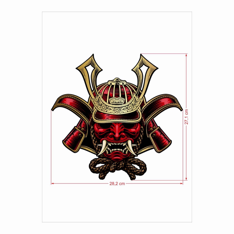 3D Samolepka Samurajská přilba