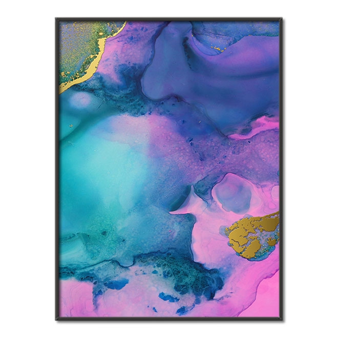 Tekutá malba inkoustem 2 3D Zlatý Plakát