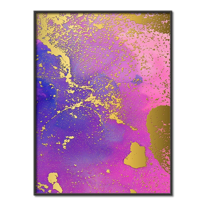 Tekutá malba inkoustem 4 3D Zlatý Plakát