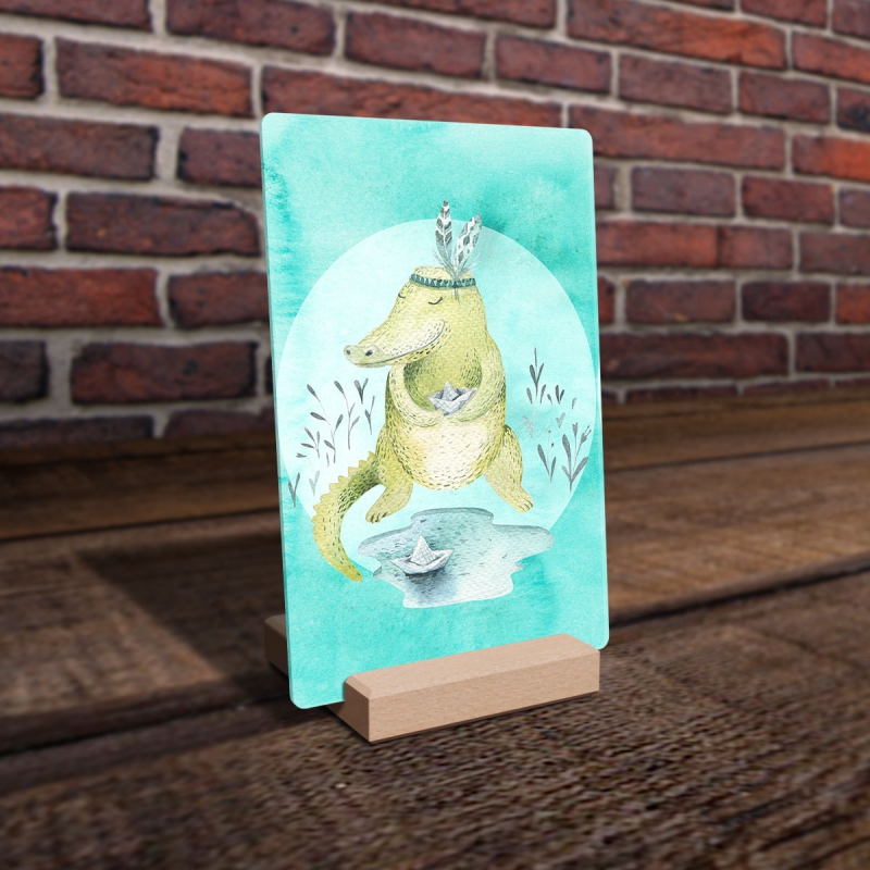 Watercolor krokodýl