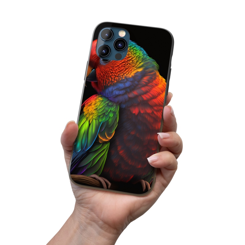 Kryt na mobil Barevný papoušek