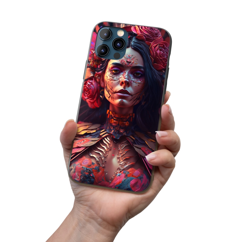 Kryt na mobil Día de Muertos žena