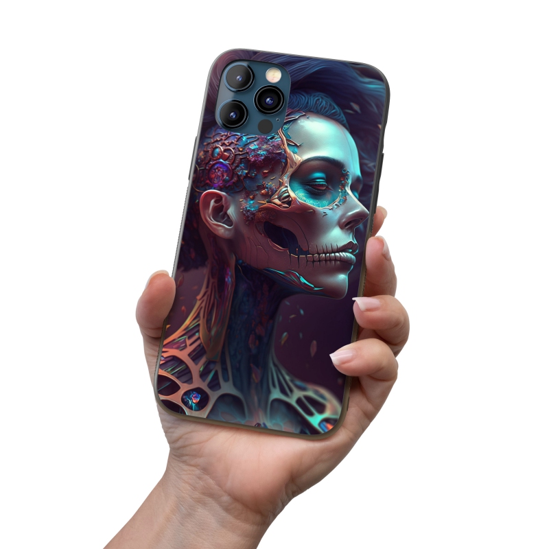 Kryt na mobil Día de Muertos žena 5