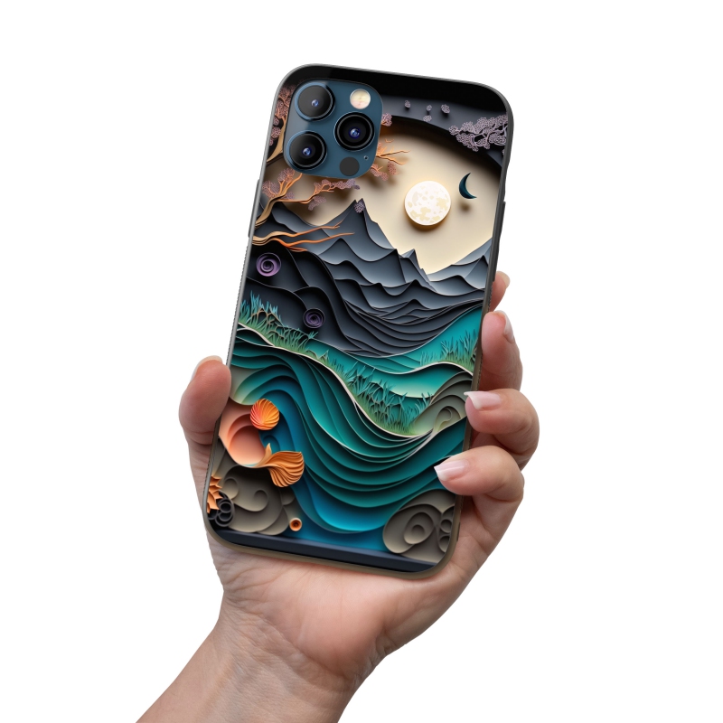 Kryt na mobil Papírová krajina - pohoří