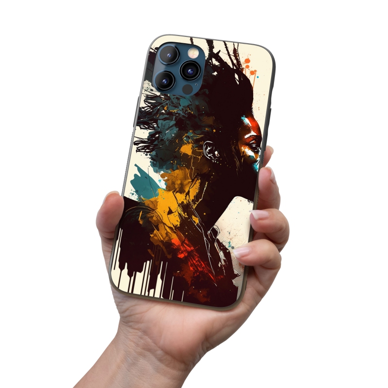 Kryt na mobil Moderní umění - Tvář v barvě