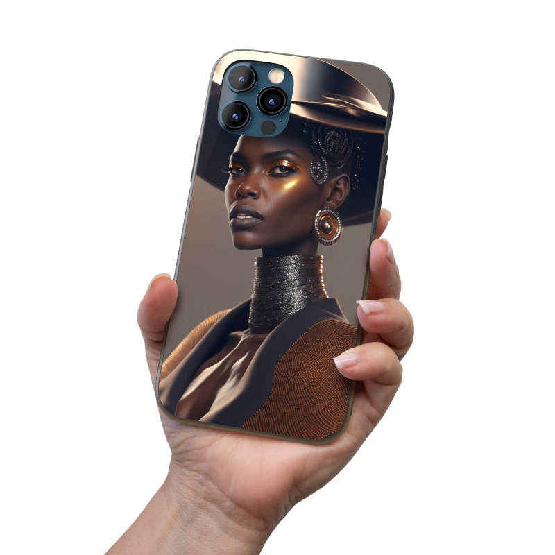 Kryt na mobil Modelka v klobouku 2