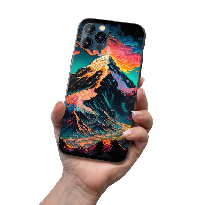 Kryt na mobil Abstraktní horská scenérie