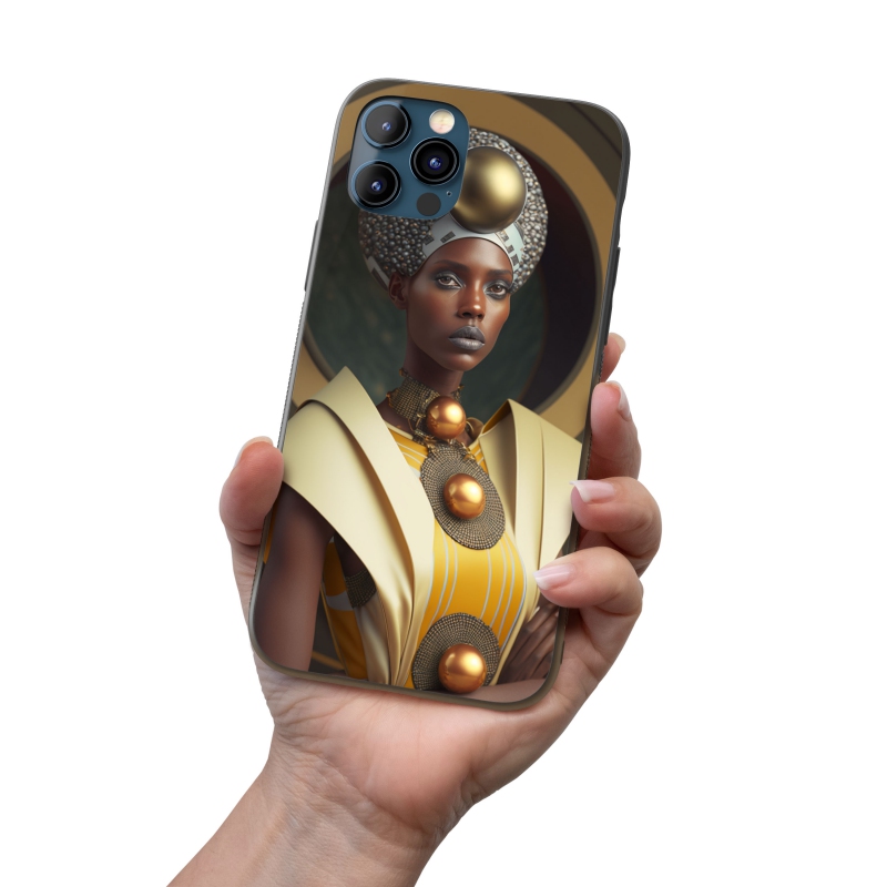 Kryt na mobil Africká žena v róbě