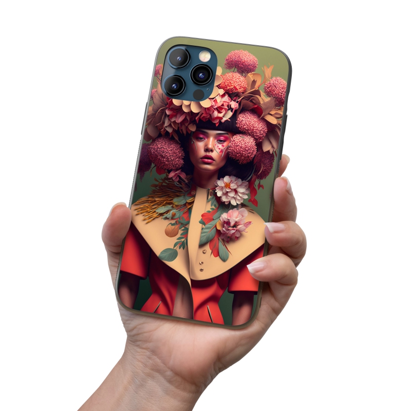 Kryt na mobil Móda - květinový klobouk