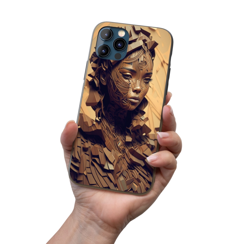 Kryt na mobil Dřevěná žena