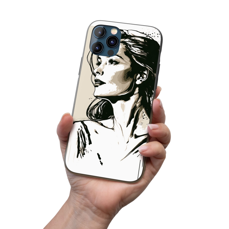 Kryt na mobil Malba tužkou - žena