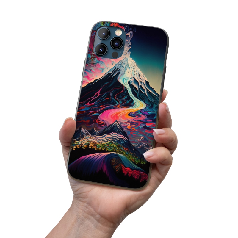 Kryt na mobil Abstraktní horská krajina