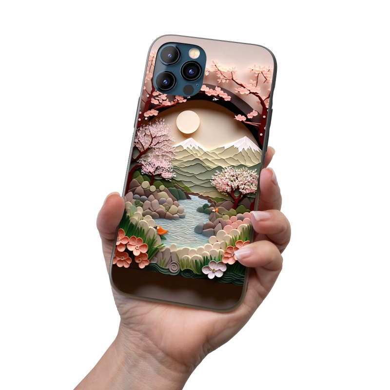 Kryt na mobil Papírová krajina - potok