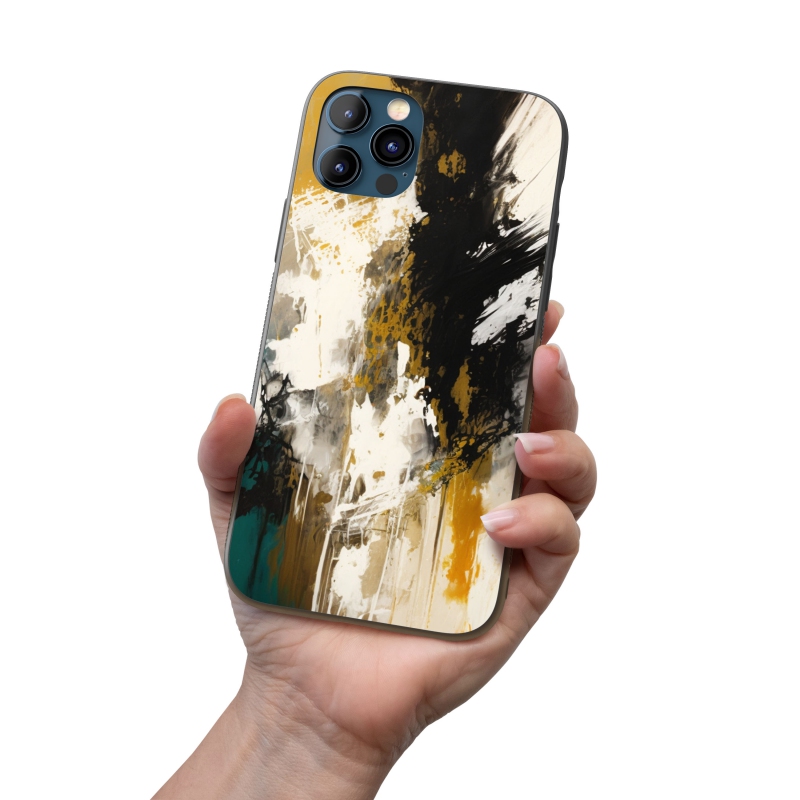 Kryt na mobil Moderní umění - barevný mramor 1