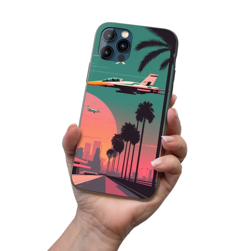 Kryt na mobil Stíhačky při západu slunce