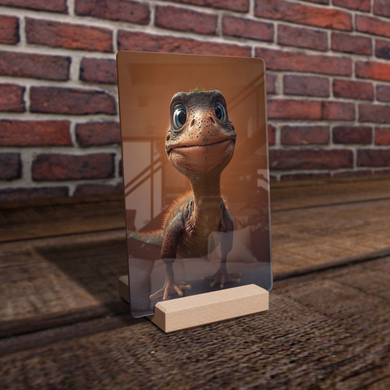 Akrylové sklo Roztomilý dinosaur
