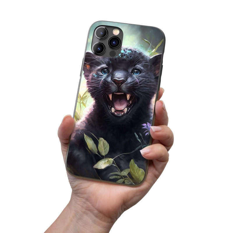 Kryt na mobil Akvarelový panter