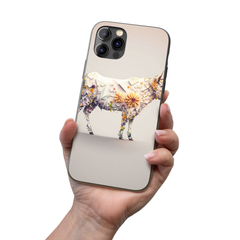 Kryt na mobil Květinová kráva