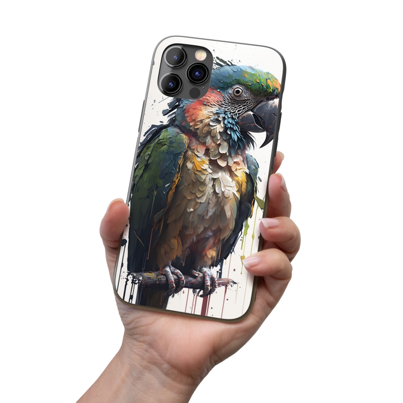 Kryt na mobil Graffiti papoušek