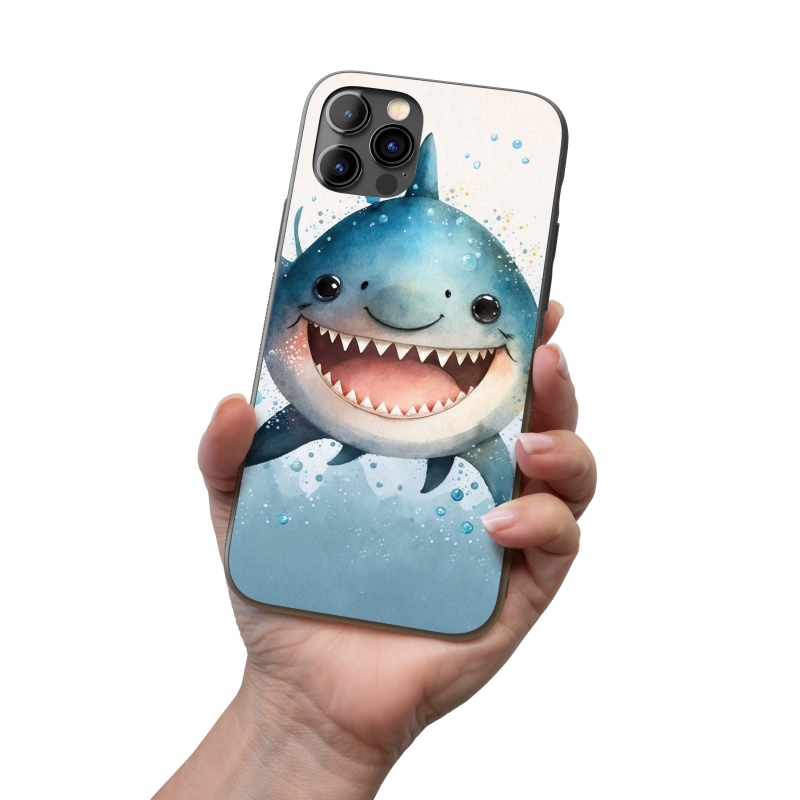 Kryt na mobil Akvarelový žralok