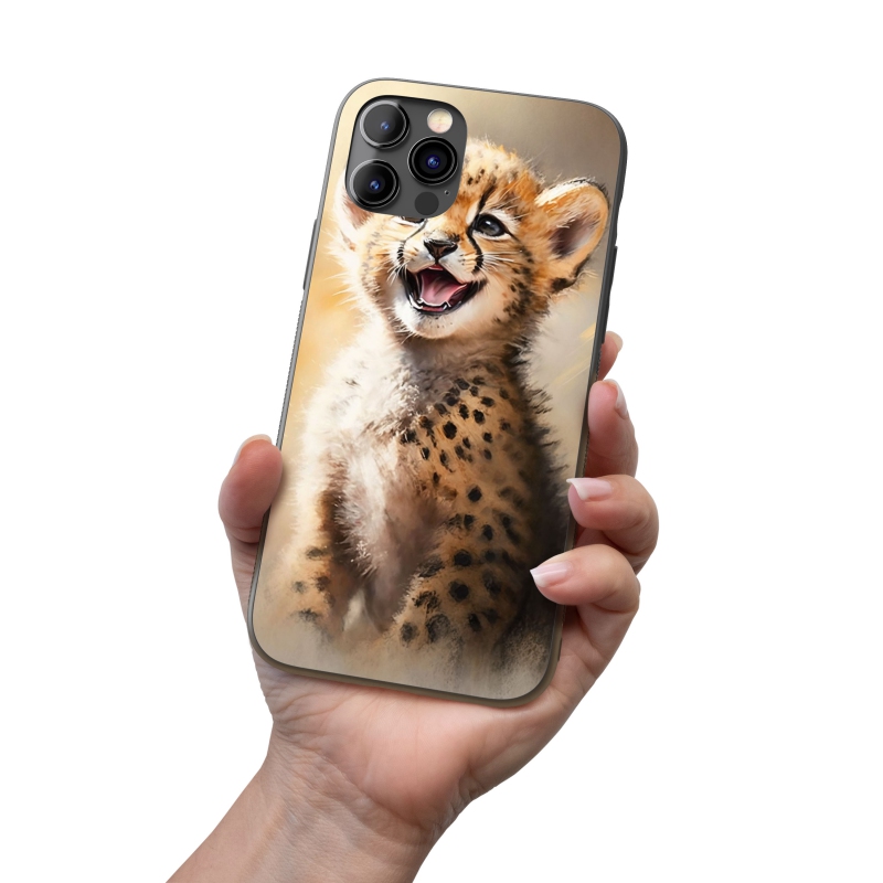 Kryt na mobil Akvarelový gepard