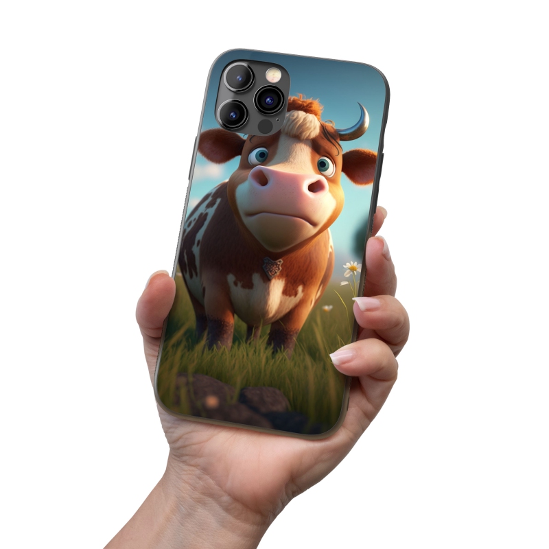 Kryt na mobil Animovaná kravička