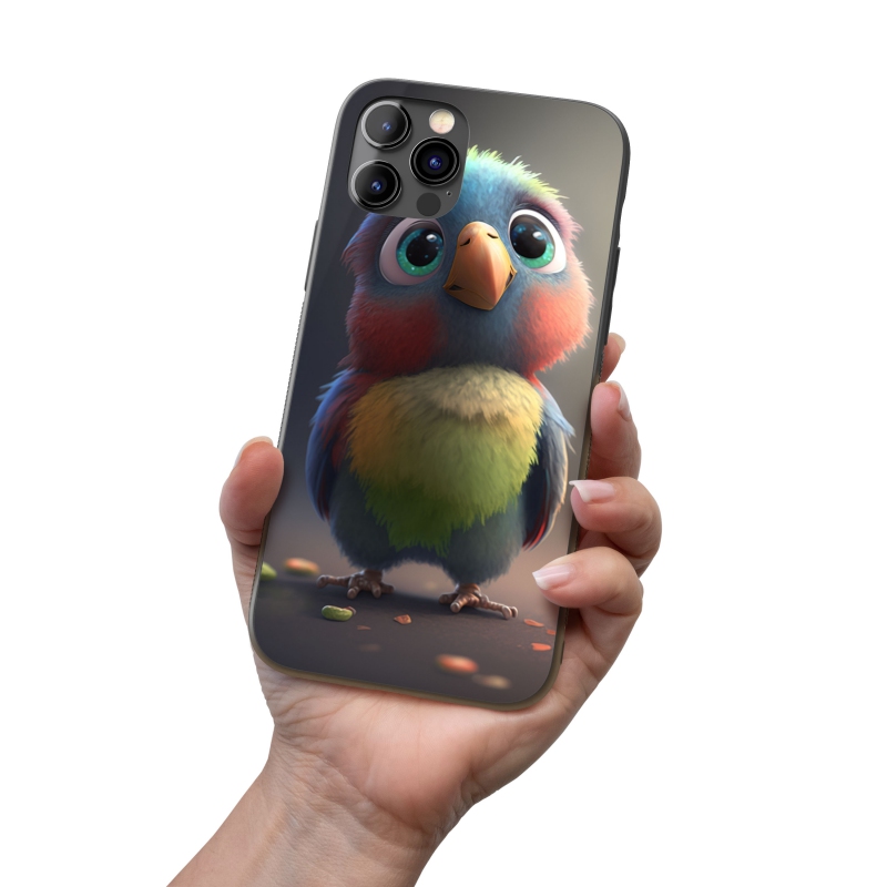 Kryt na mobil Animovaný papoušek