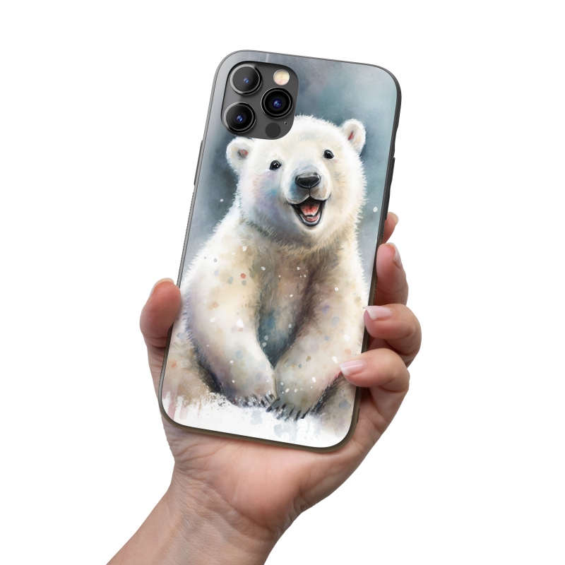 Kryt na mobil Akvarelový lední medvěd