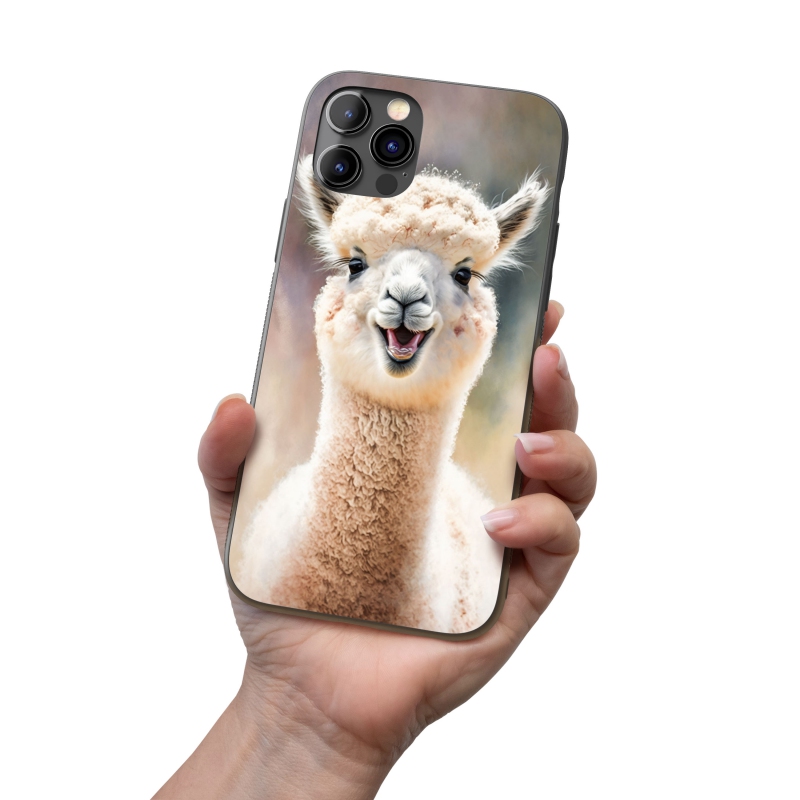 Kryt na mobil Akvarelová lama