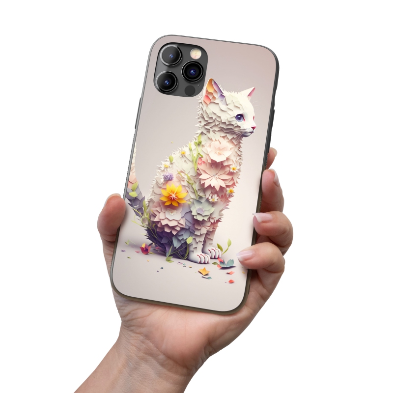 Kryt na mobil Květinová kočka