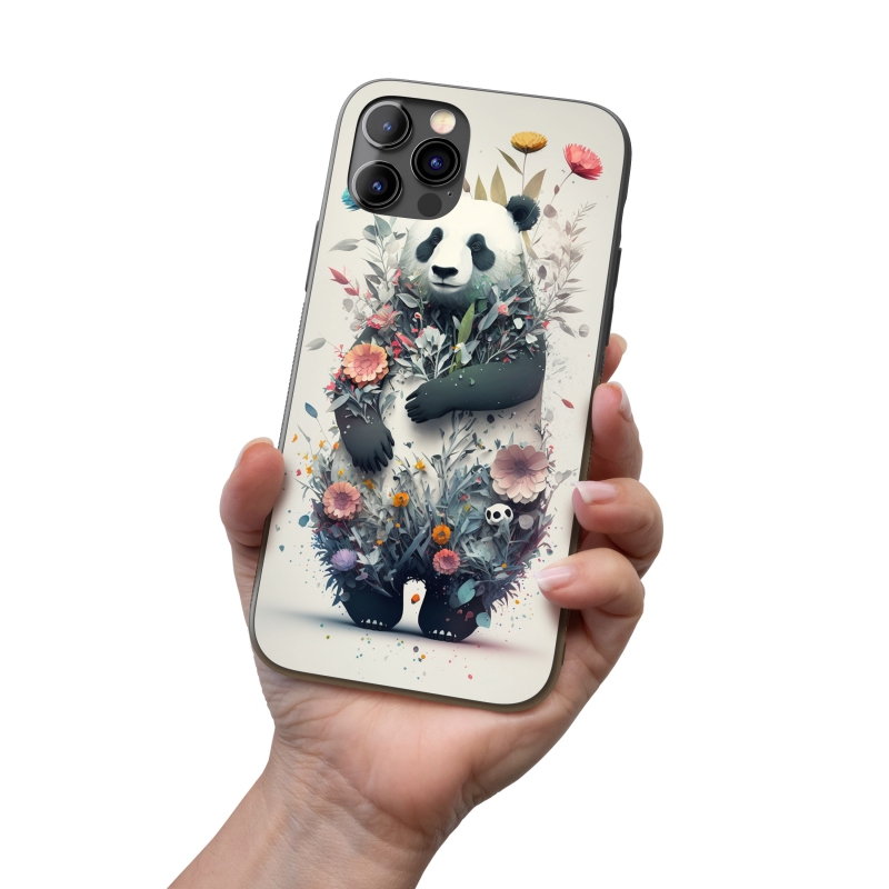 Kryt na mobil Květinová panda