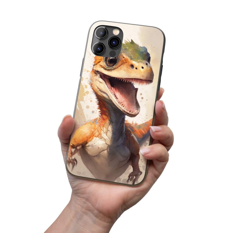 Kryt na mobil Akvarelový dinosaur
