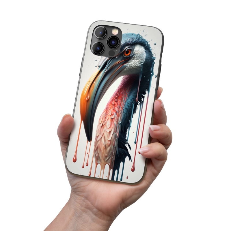 Kryt na mobil Graffiti plameňák