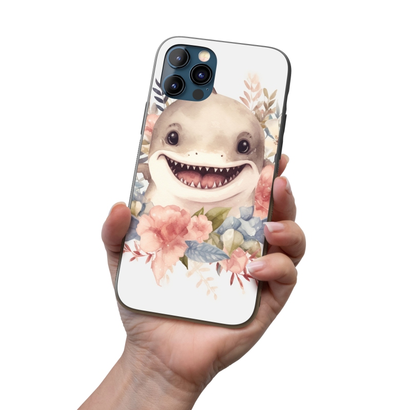 Kryt na mobil Mládě žraloka v květinách