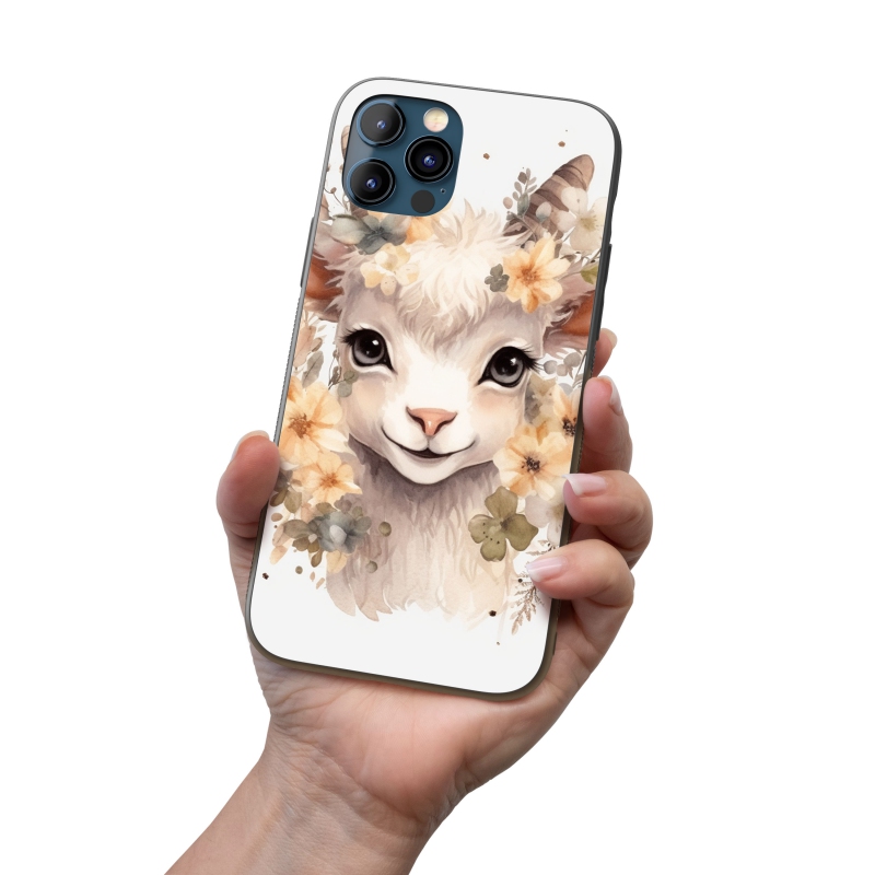 Kryt na mobil Mládě kozy v květinách