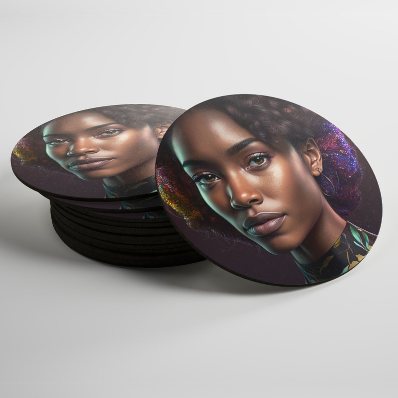 Podtácky Atraktivní afroameričanka 2