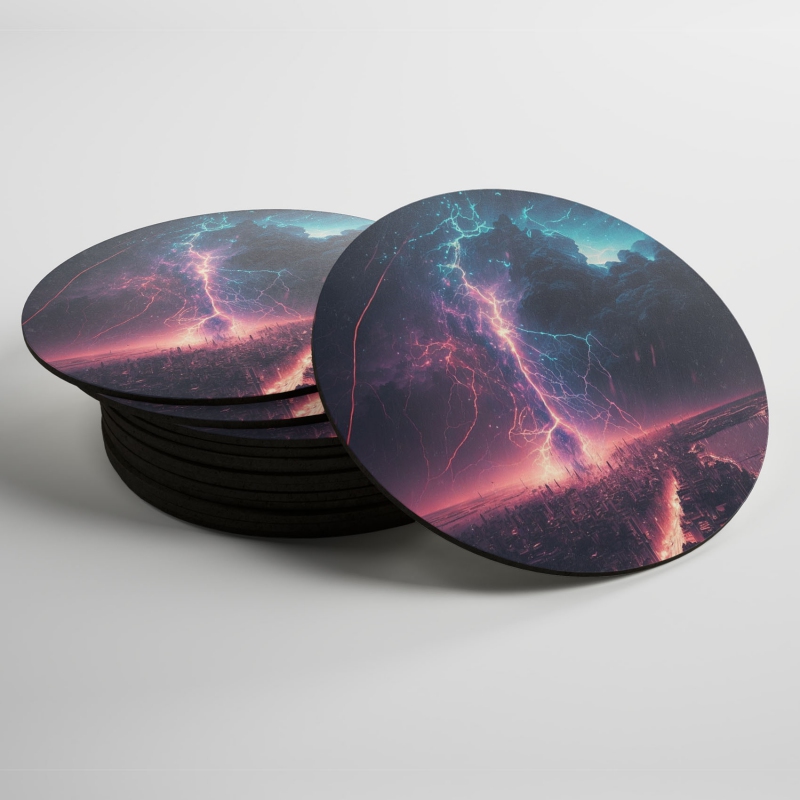 Podtácky Bouře nad velkoměstem